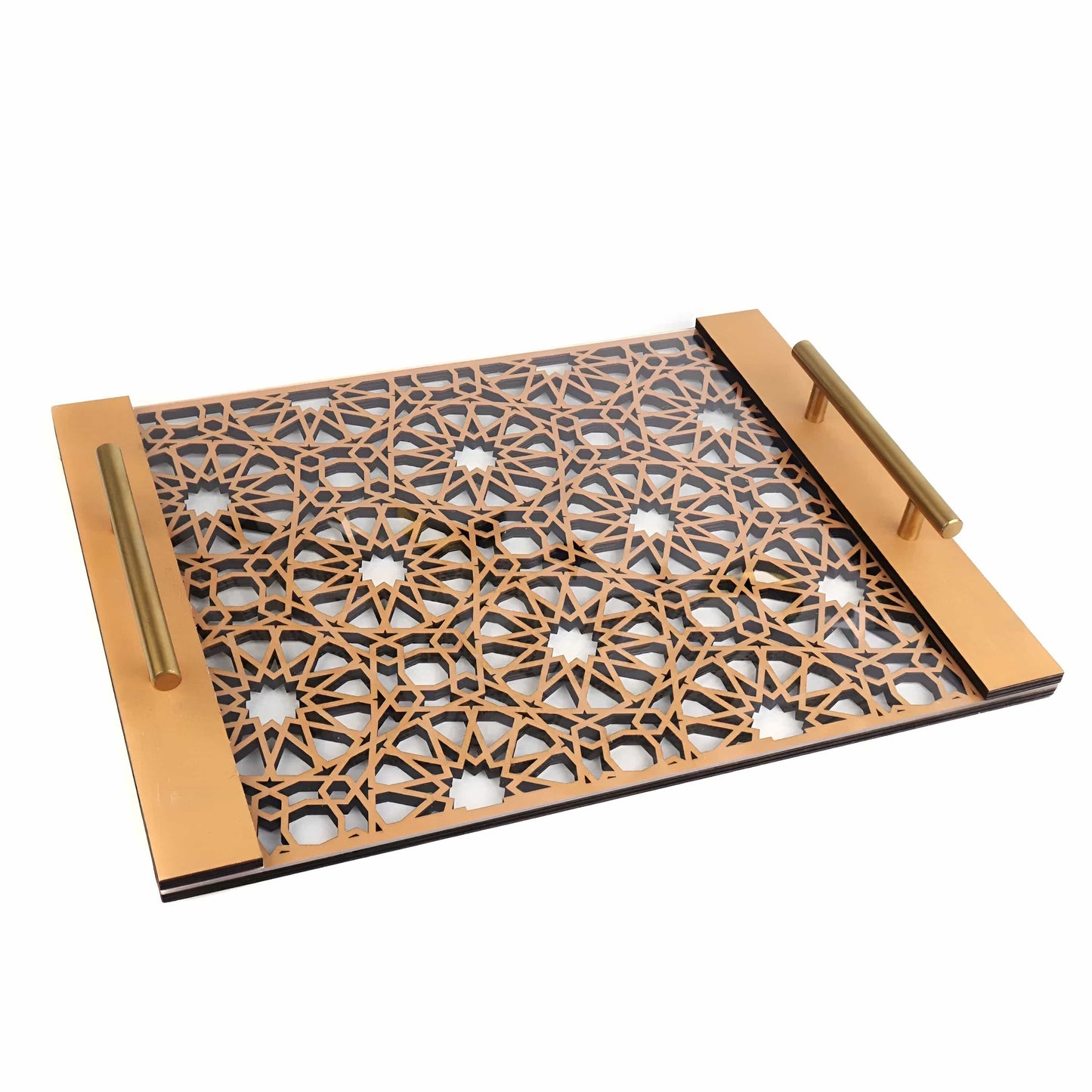 Sovrik Gold Ananas Blad Tablett