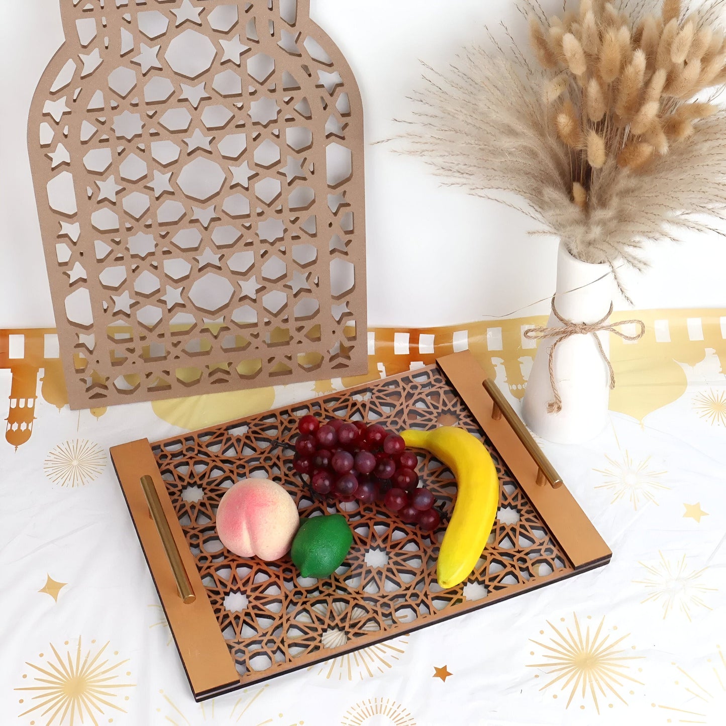 Sovrik Gold Ananas Blad Tablett