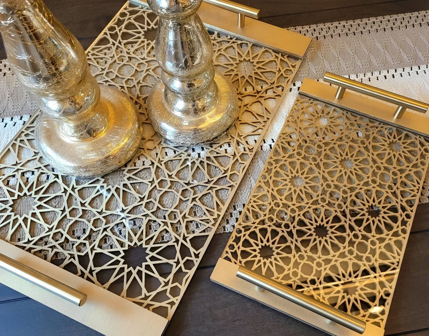 Sovrik Gold Ananas Blad Tablett