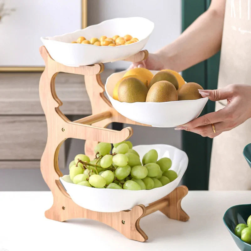 Sovrik Lagdelt Tre Fruktskål