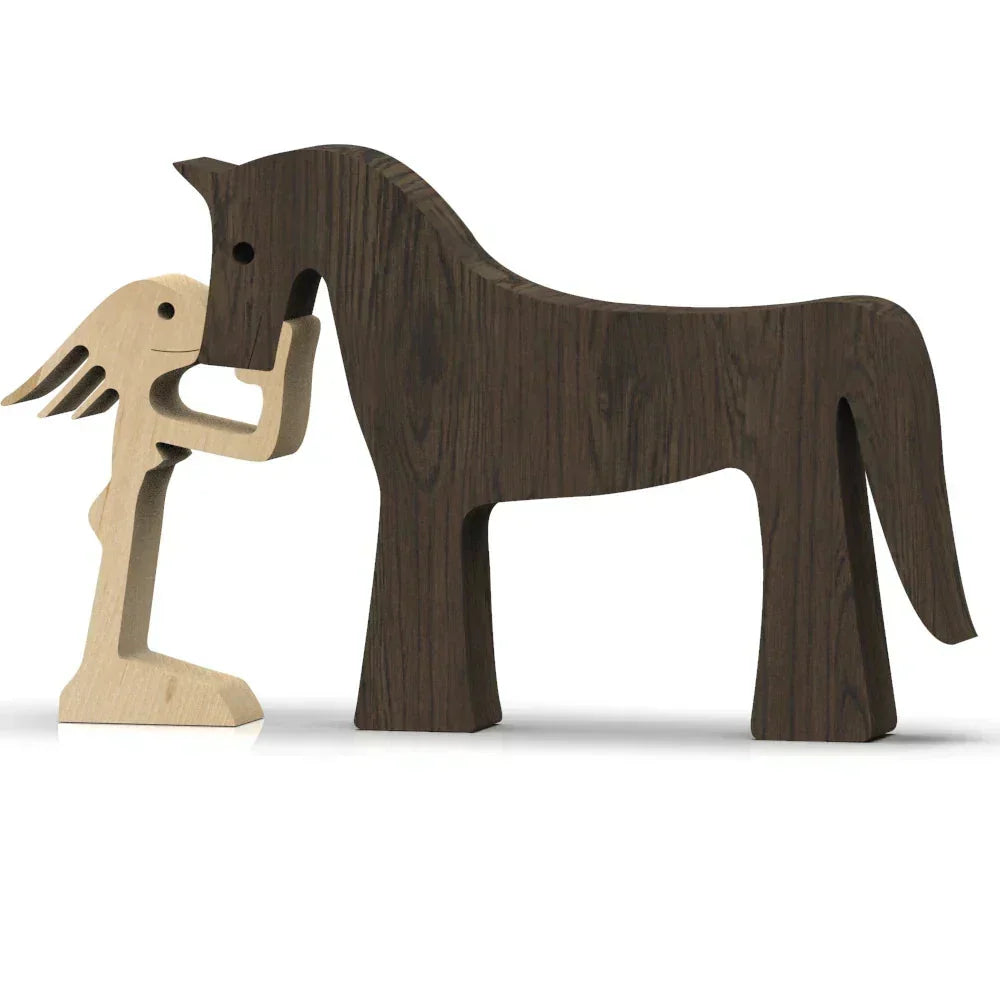 Sovrik Hundefigur med stripete skjerf - Festlig høytidsfigur