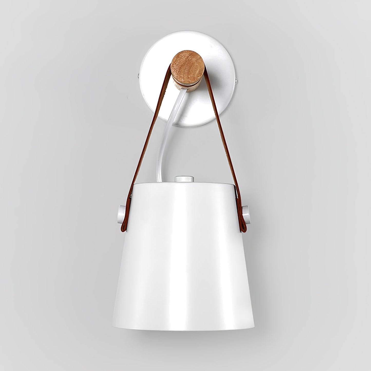 Sovrik Konisk Vegglampe i Tre | Moderne Design | Miljøvennlig | Dekor for Hjemmet
