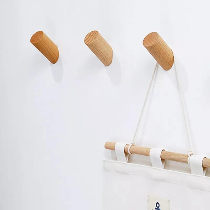 Sovrik Vegghenger i Tre | Plassbesparende | Minimalistisk Design | Robust Garderobe | Dekorativ og Praktisk