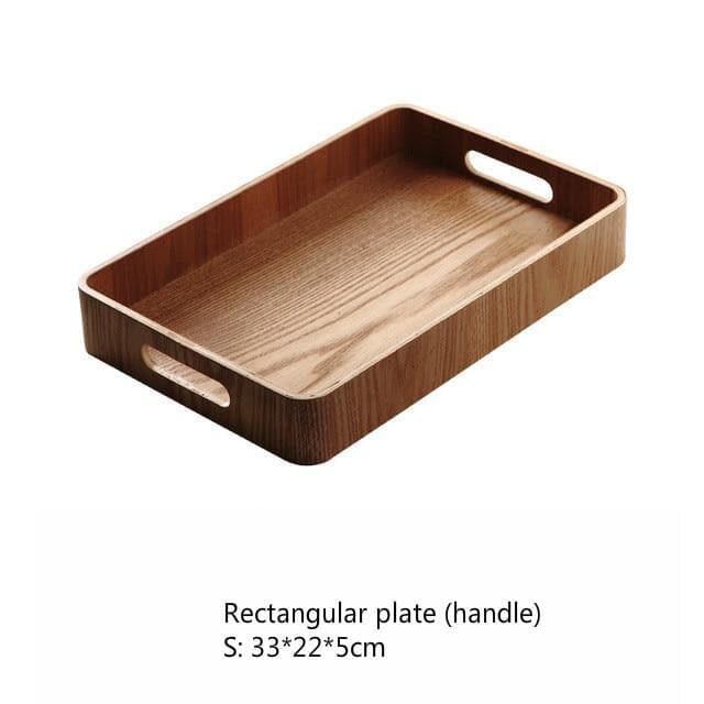Slanke, runde serveringsbrett av tre