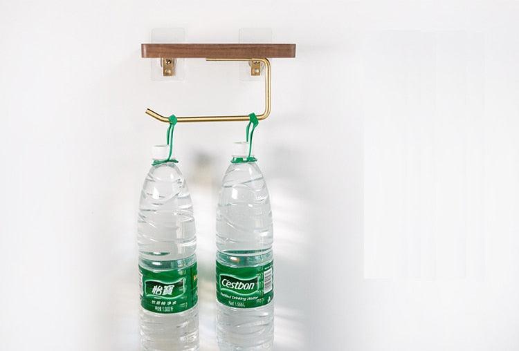 Sovrik - Stilige treb toalettpapirholder med oppbevaring
