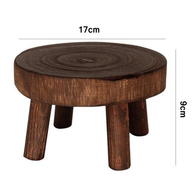 Sovrik Treplanteholder | Hevet blomsterkrukkeholder | Minimalistisk design | Perfekt for stuen